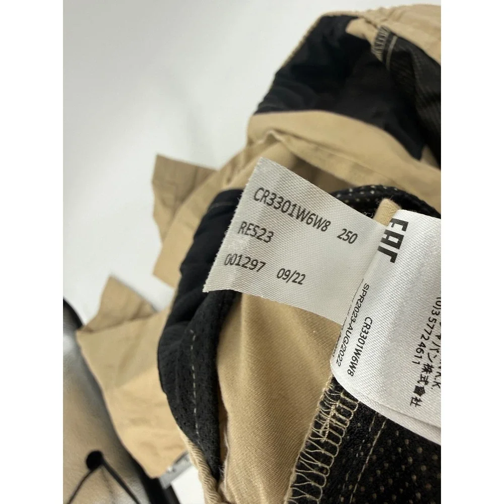 Michael Kors Men Khaki Cargo Pants Tan 32/30 CR3301W6W8 Elastic Waist Drawstring